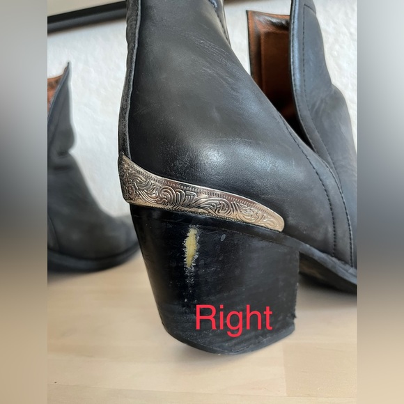 Jeffrey Campbell Black Heeled Boots with Silver Accents - Picture 10 of 13